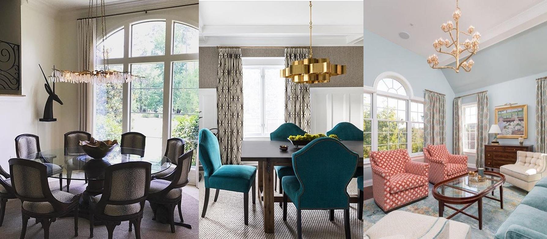 Crerrey and Company Agave Americana Chandelier, Grand Lotus Chandelier and Forest Light Chandelier