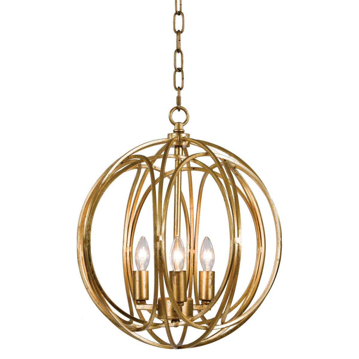 Ofelia Chandelier Medium (Gold Leaf)