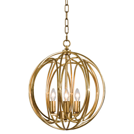 Ofelia Chandelier Medium (Gold Leaf)