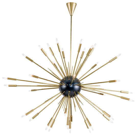 Nebula Chandelier Large (Black & Natural Brass)