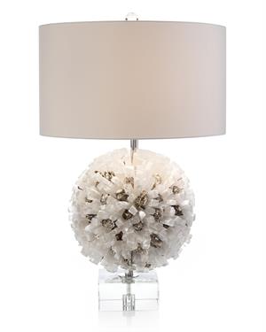 Selenite And Mica Table Lamp