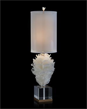 Windowpane Selenite Bloom Table Lamp