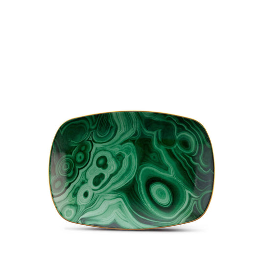 Malachite Rectangular Tray - Small