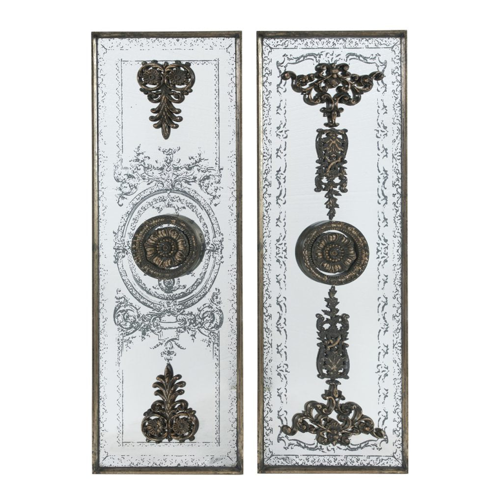 S/2 Doorways Mirrored Wall Art