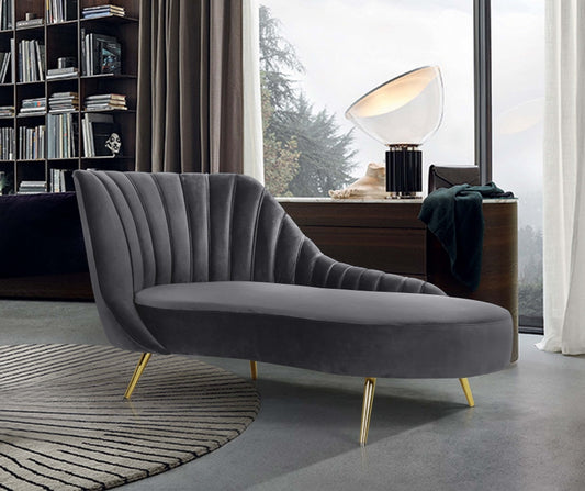 Margo Velvet Chaise Lounge