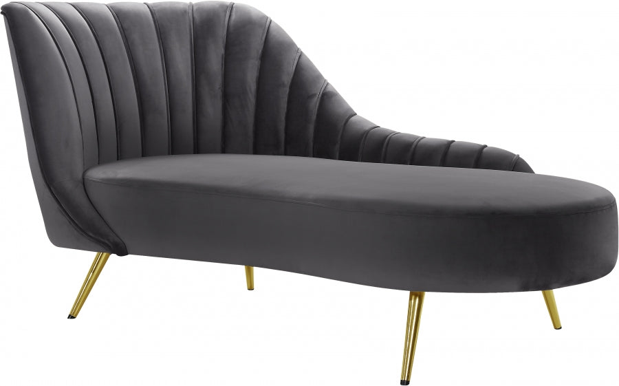 Margo Velvet Chaise Lounge