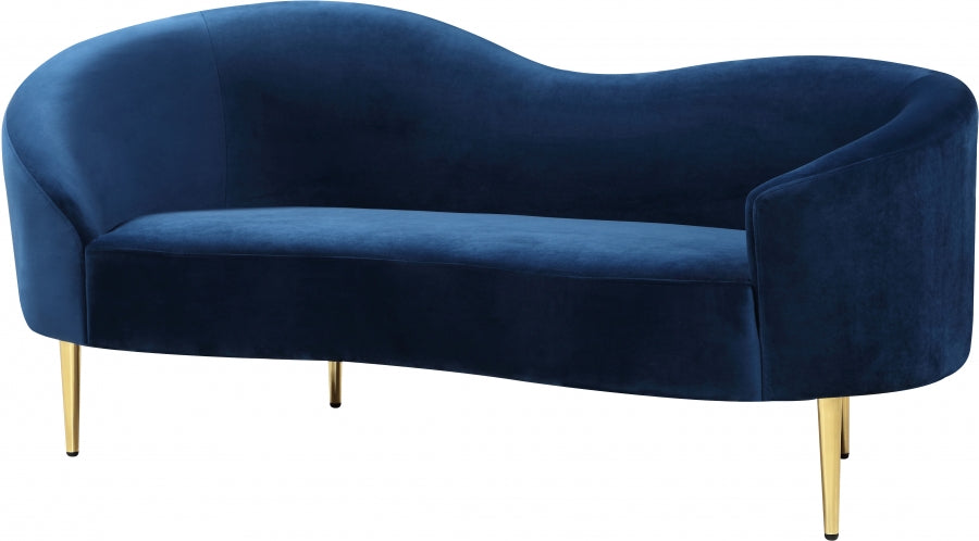 Ritz Velvet Loveseat