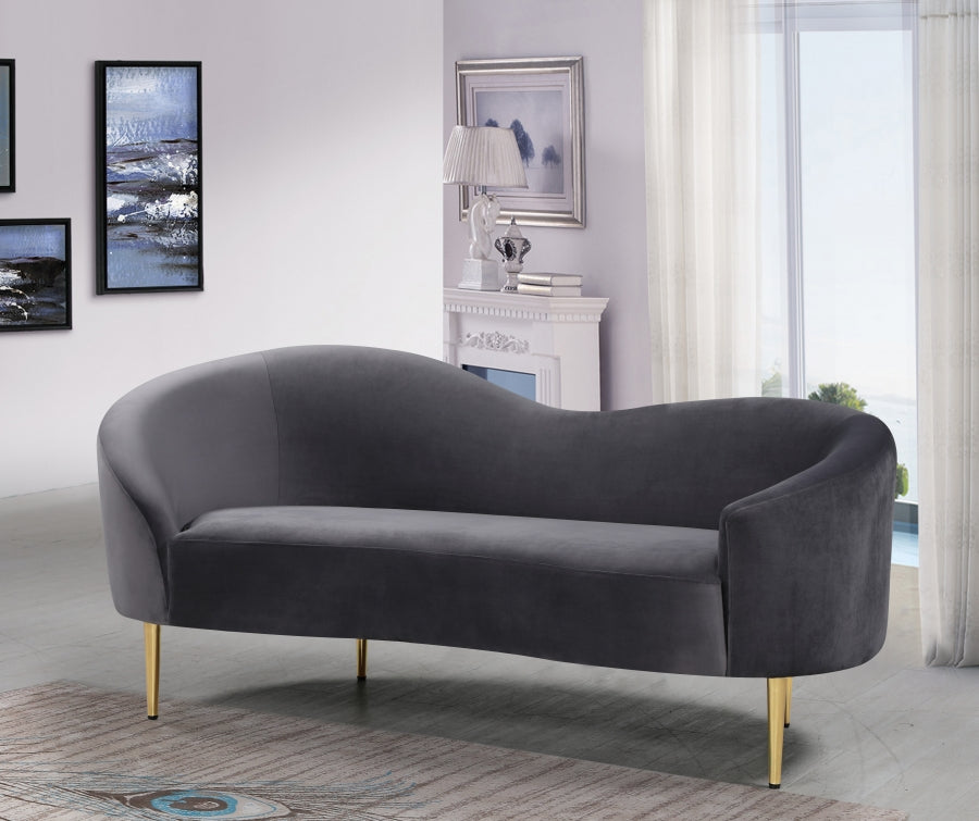 Ritz Velvet Loveseat