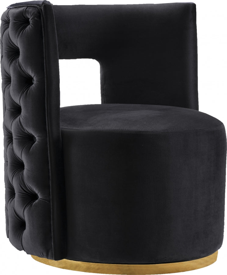 Theo Velvet Accent Chair