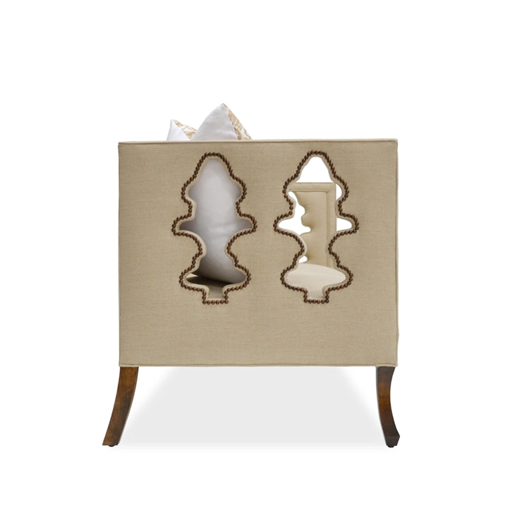 Balustrade Linen Settee