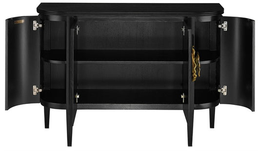 BRIALLEN DEMI-LUNE, CAVIAR BLACK