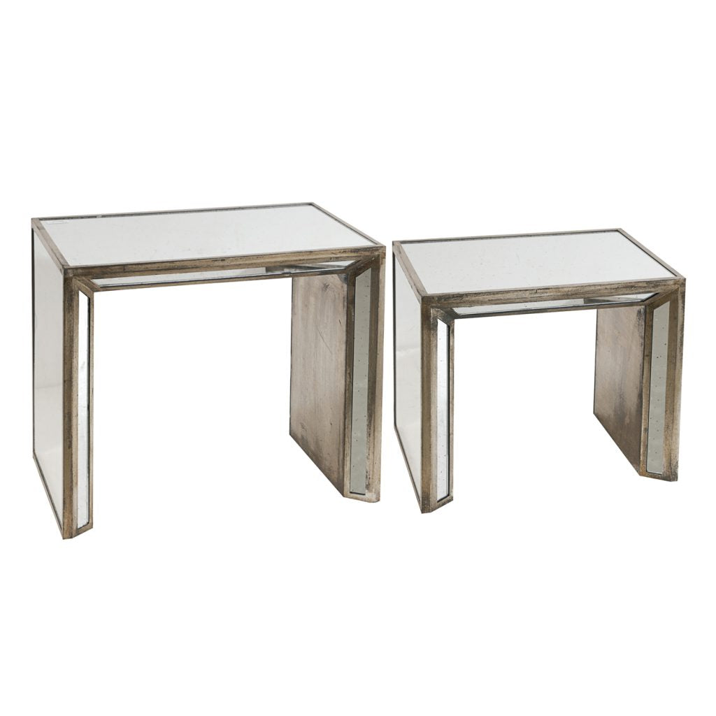 Mirrored Side Tables