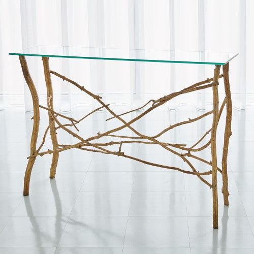 Twig Console-Gold Leaf