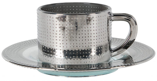 Silver Cup & Saucer