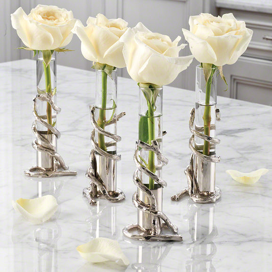 Branch Bud Vase-Nickel