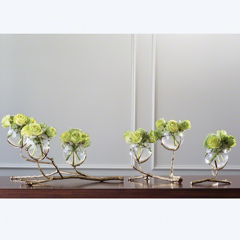 Twig 2 Vase Holder-Brass with other sizes