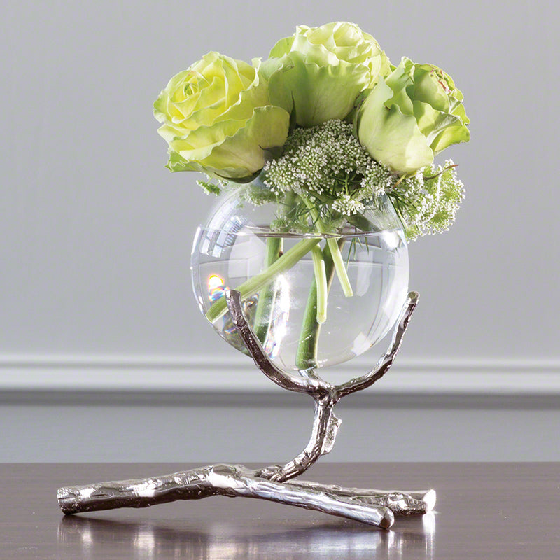 Twig Vase Holder-Nickel