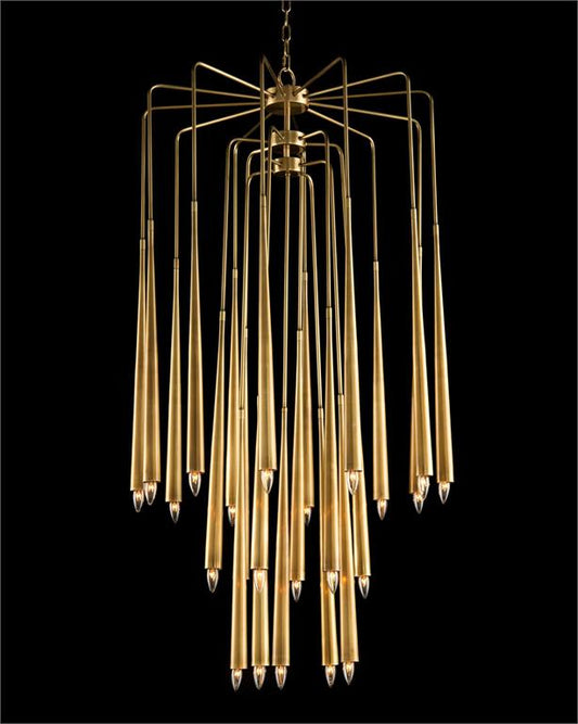 Hans Twenty-Three Light Brass Chandelier