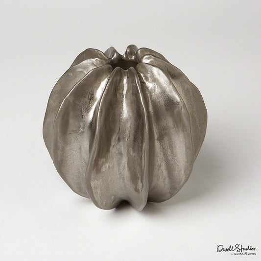 Sea Star Vase-Matte Silver