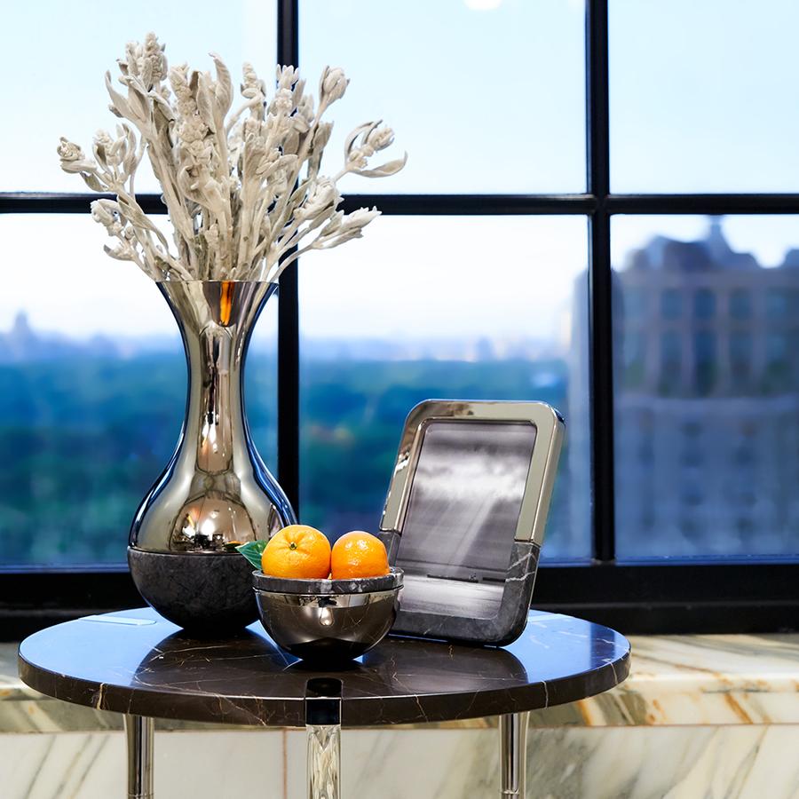 ANNA NY Dual Vase Marble