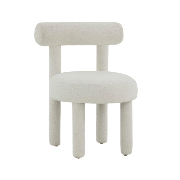 CARMEL WHITE VELVET CHAIR