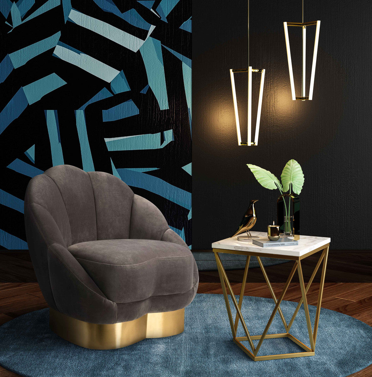 Bloom Velvet Chair