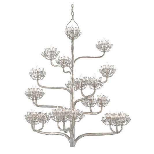 Agave Americana Chandelier Silver