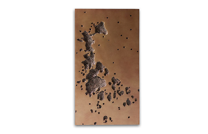 Ink Splotch Rectangle, Brass