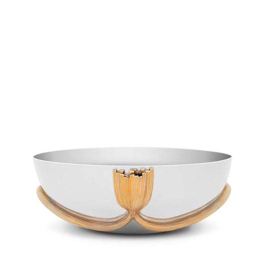 Deco Leaves Serving Boat-Large