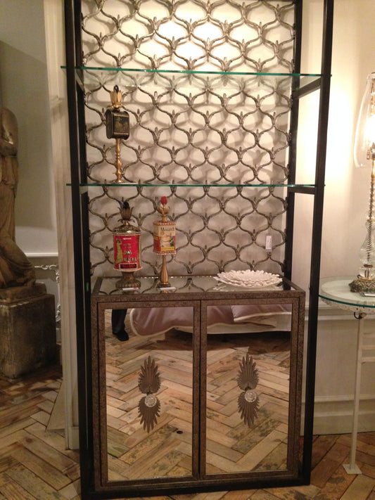 Perry mirror etagere
