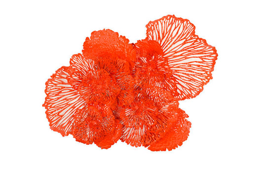 Flower Wall Art Coral