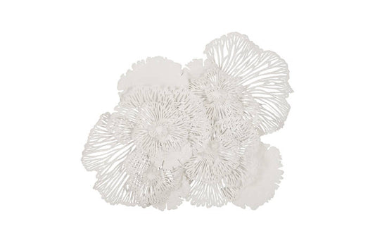 Flower Wall Art White