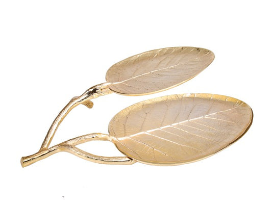 Double Gold Leaf Dish