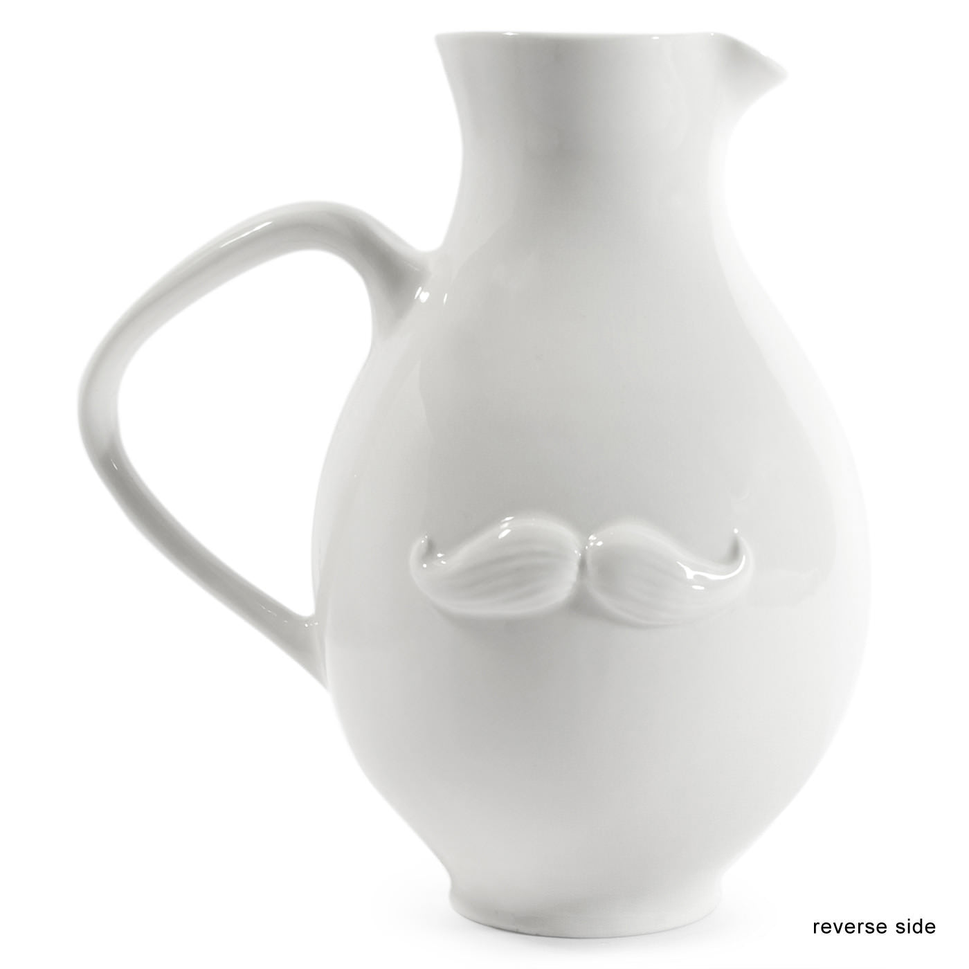 Muse Reversible White Pitcher