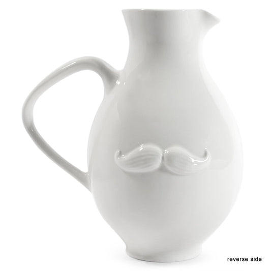 Muse Reversible White Pitcher