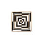 Op Art Square Tray