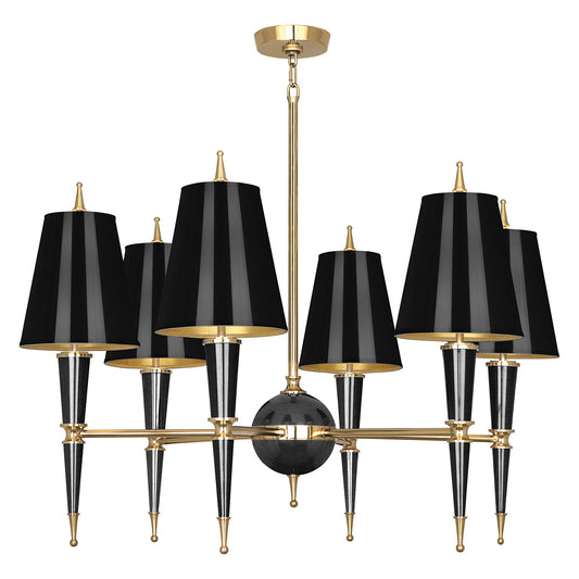 Versailles Chandelier With Painted Shade