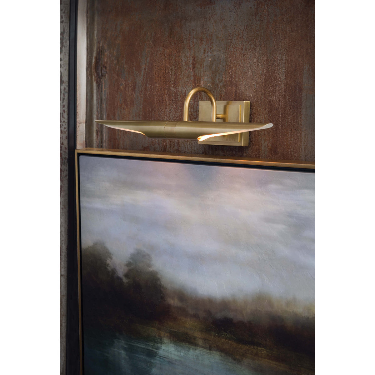 Redford Picture Light Large (Natural Brass)