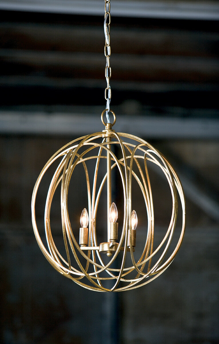 Ofelia Chandelier Medium (Gold Leaf)