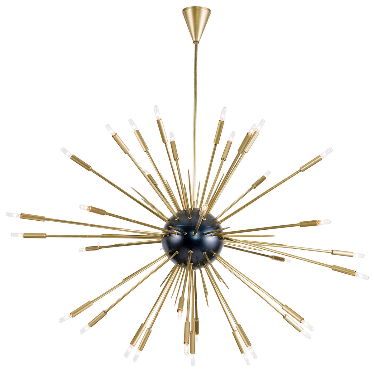 Nebula Chandelier Large (Black & Natural Brass)