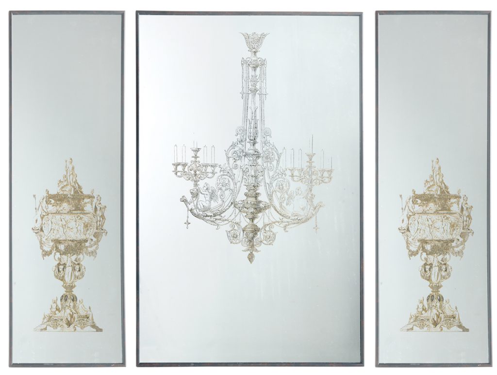 S/3 Mirrored Art