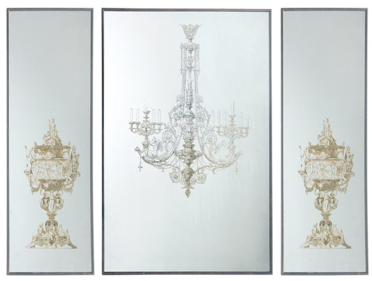 S/3 Mirrored Art