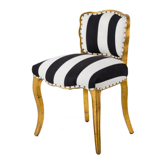 Striped Armless Chair