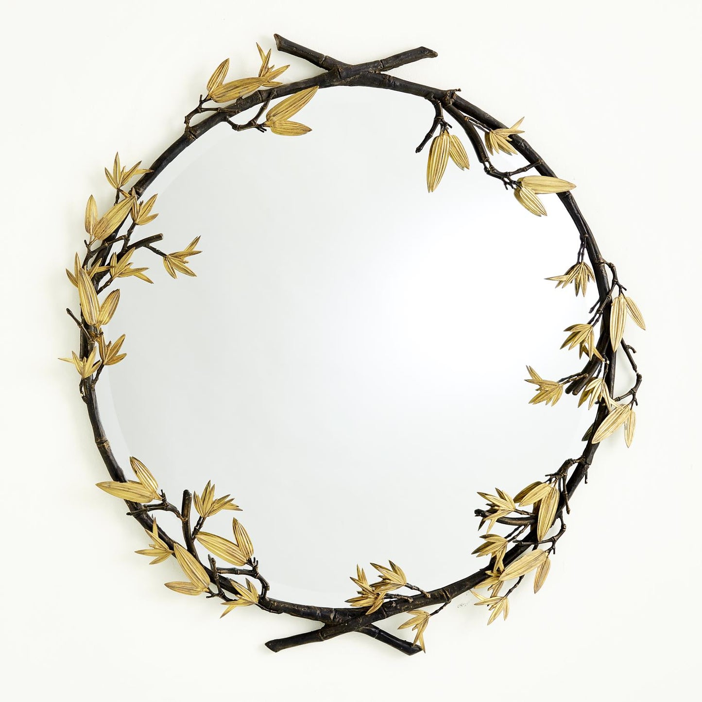 Bamboo Mirror in Bronze