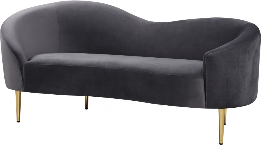 Ritz Velvet Loveseat
