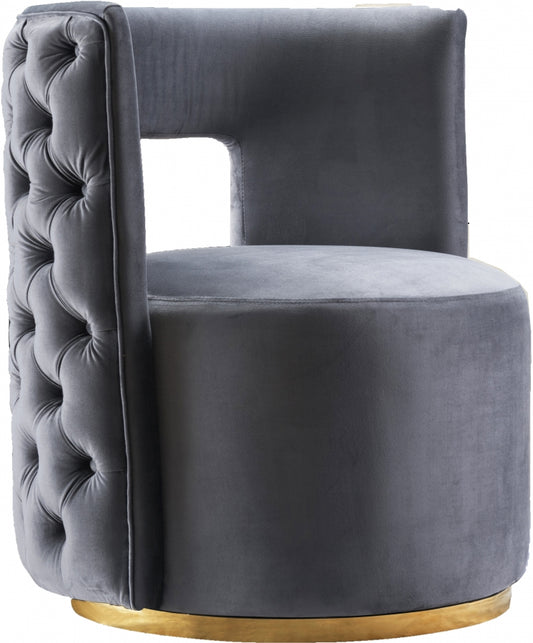 Theo Velvet Accent Chair