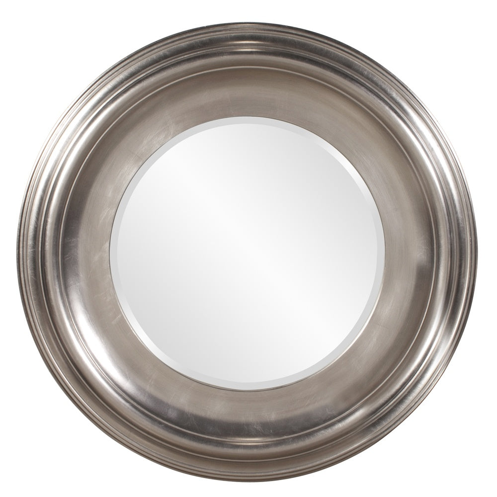 Christian Round Silver Mirror