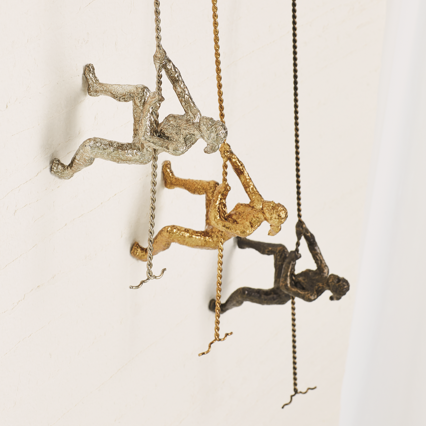 Climbing Woman-Wall Mounted-Thai Silver Leaf