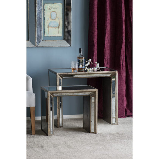 Mirrored Side Tables