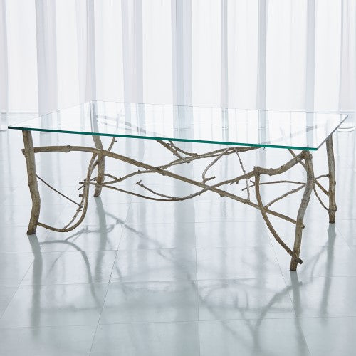 Twig Cocktail Table-Silver Leaf